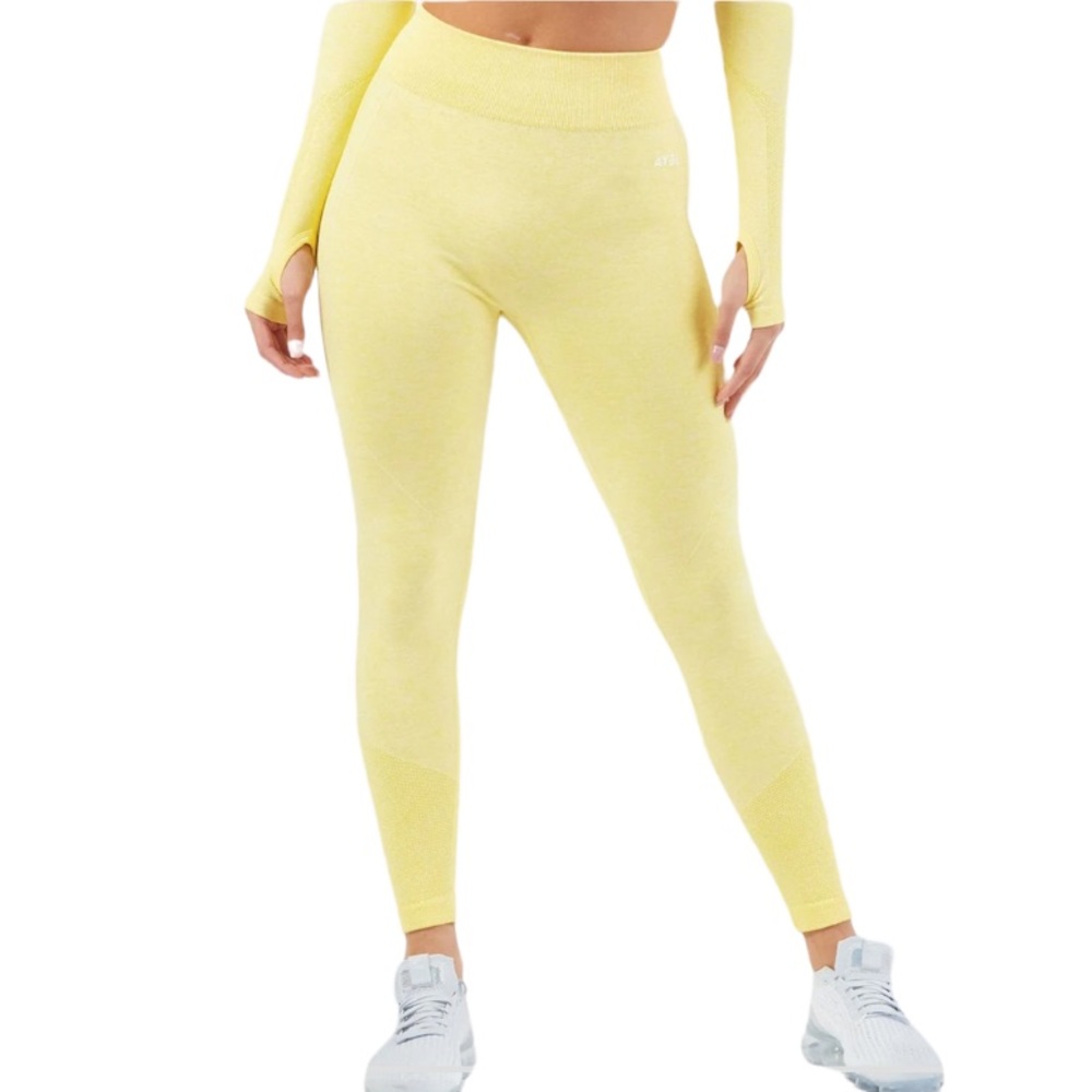 AYBL Motion Seamless Leggings in Yellow Sz XS